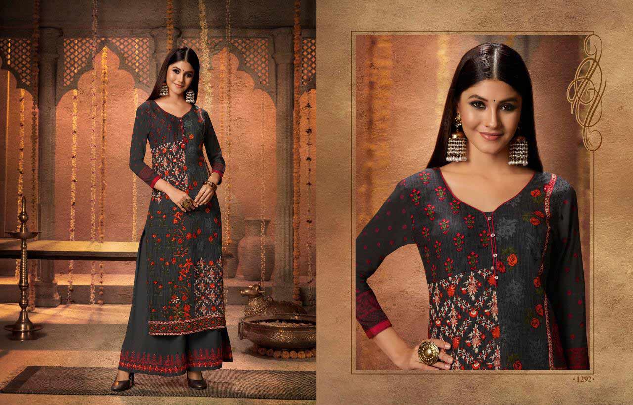Chambor Vol-7 Kajree Rayon Palazzo Embroidery Kurti Chambor Vol-7 Kajree Rayon Palazzo Embroidery Kurti